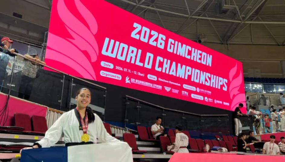 Orgullo IN NAE: Karla “La Pantera” Ruiz conquista el título mundial de Kombat Taekwondo